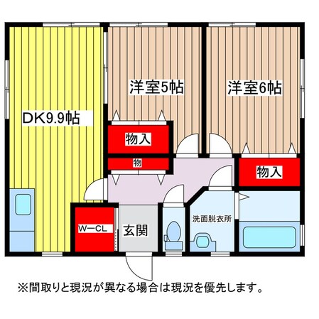 ファミールヴィラ深芝Ⅲの物件間取画像